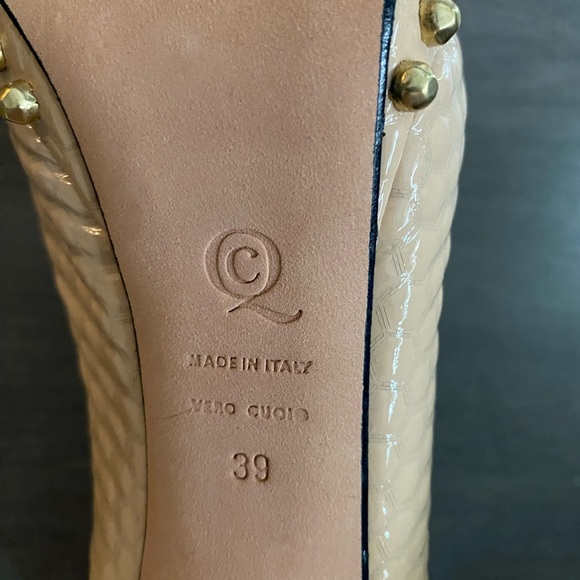 Alexander McQueen Snakeskin Peep Toe Pumps - Picture 3 of 4